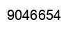 Number 9046654 black image
