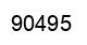 Número 90495 imagen negro