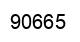 Número 90665 imagen negro