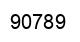 Número 90789 imagen negro