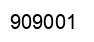 Number 909001 black image