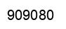Número 909080 imagen negro