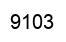 Número 9103 imagen negro