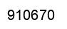 Number 910670 black image