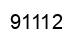 Number 91112 black image
