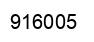 Number 916005 black image