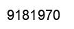 Number 9181970 black image