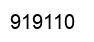 Number 919110 black image