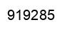 Number 919285 black image