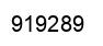 Number 919289 black image