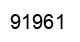 Number 91961 black image
