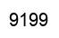 Number 9199 black image