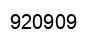 Number 920909 black image