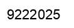 Número 9222025 imagen negro