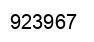 Número 923967 imagen negro