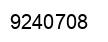 Número 9240708 imagen negro