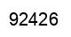 Number 92426 black image