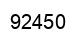 Number 92450 black image