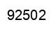 Number 92502 black image