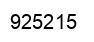 Number 925215 black image