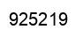 Number 925219 black image
