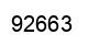 Número 92663 imagen negro