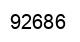 Number 92686 black image