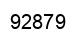 Number 92879 black image