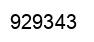 Número 929343 imagen negro