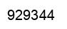 Número 929344 imagen negro