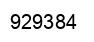 Número 929384 imagen negro