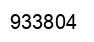 Number 933804 black image