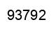 Number 93792 black image