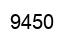 Number 9450 black image