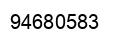 Number 94680583 black image