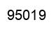 Number 95019 black image