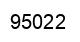 Number 95022 black image