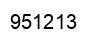 Número 951213 imagen negro