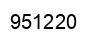 Número 951220 imagen negro