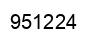 Number 951224 black image