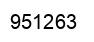 Número 951263 imagen negro
