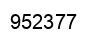 Number 952377 black image