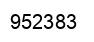Number 952383 black image
