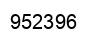 Número 952396 imagen negro