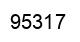 Number 95317 black image