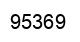 Number 95369 black image