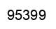 Number 95399 black image