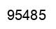 Number 95485 black image