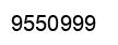 Number 9550999 black image