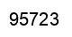 Number 95723 black image